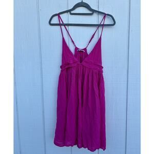 Saltwater Solids O'Neill Pink Fuchsia Mini Dress, Sz‎ XL